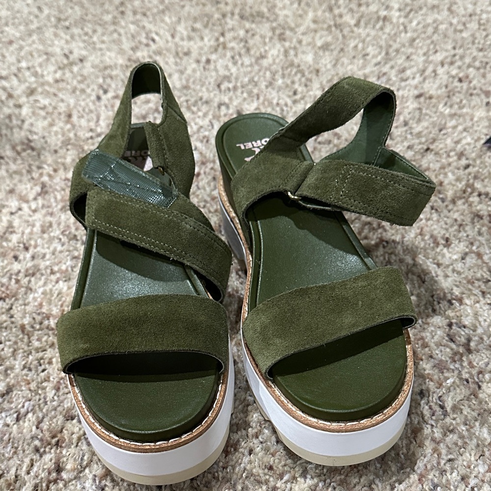 Sorel Olive Suede Women's Sandals